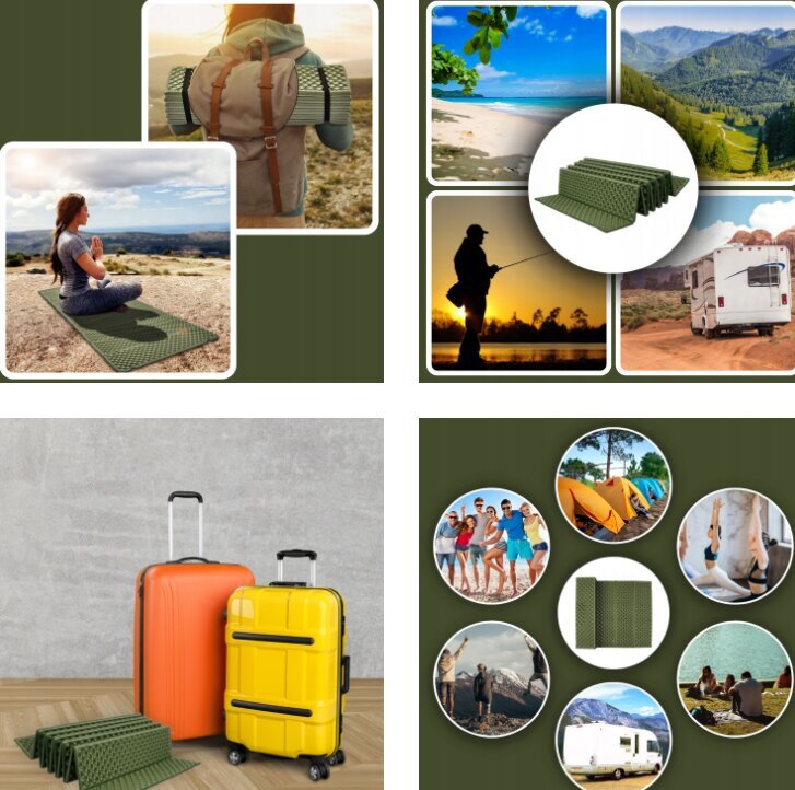Kokkupandav matkamatt, 185x60cm hind ja info | Muu matkavarustus | kaup24.ee