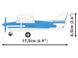 COBI - Plastkonstruktorid Cessna 172 Skyhawk-White-Blue, 1/48, 26622 hind ja info | Klotsid ja konstruktorid | kaup24.ee