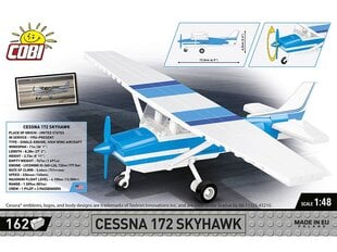 Конструктор Cessna 172 Skyhawk-White-Blue, 1/48, 26622 цена и информация | Конструкторы и кубики | kaup24.ee