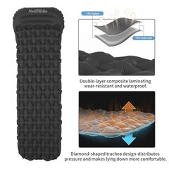 Naturehike FC-12 magamisalus koos padjaga R väärtus: 1,5 цена и информация | Туристические матрасы и коврики | kaup24.ee