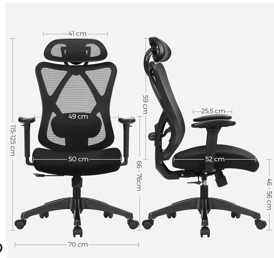 Songmics kontoritool hind ja info | Kontoritoolid | kaup24.ee