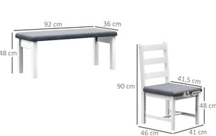 Homcomi söögikomplekt hind ja info | Söögilaua toolid, köögitoolid | kaup24.ee