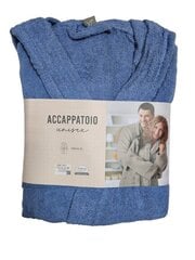 Мужской хлопковый халат, синий цена и информация | Мужские халаты, пижамы | kaup24.ee