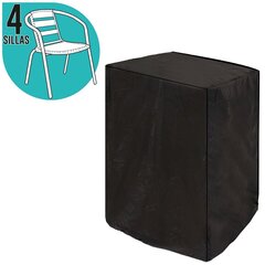Чехол для уличных стульев Bigbuy Garden, 66x66x109 см, чёрный цена и информация | Подушки, наволочки, чехлы | kaup24.ee