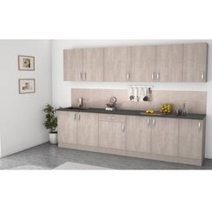 Köögikapp Aatrium Paprika, 50x60x85 cm, pruun/hall hind ja info | Köögikapid | kaup24.ee