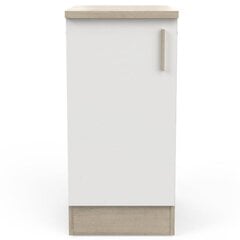 Köögikapp Aatrium Origan, 40x60x85 cm, valge/pruun цена и информация | Кухонные шкафчики | kaup24.ee