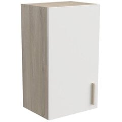 Köögikapp Aatrium Origan, 40x30x70 cm, valge/pruun цена и информация | Кухонные шкафчики | kaup24.ee