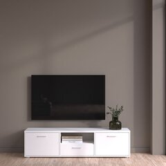 TV laud Aatrium Media, 147,2x39x38 cm, valge hind ja info | TV alused | kaup24.ee