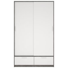 Шкаф Aatrium Line, 121x60x200 см, белый цена и информация | Шкафы | kaup24.ee