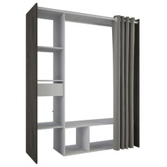 Шкаф Aatrium Montana, 150x50x183 см, белый/коричневый цена и информация | Шкафы | kaup24.ee