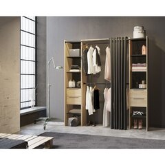 Шкаф Aatrium Dana, 190x50x203 см, коричневый/черный цена и информация | Шкафы | kaup24.ee