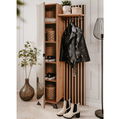 Прихожая шкаф Aatrium Mini Medan, 80x37 см, коричневый цена и информация | Комоды, тумбочки в прихожую | kaup24.ee