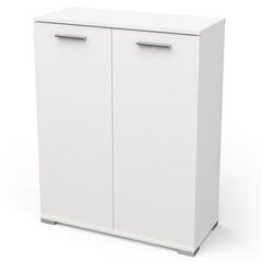 Шкафчик Aatrium Izzy, 80x35x101 см, белый цена и информация | Прикроватные тумбочки | kaup24.ee