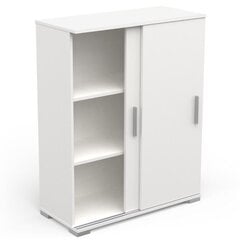Шкафчик Aatrium Izzy, 80x35x101 см, белый цена и информация | Прикроватные тумбочки | kaup24.ee