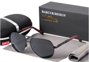 Поляризованные солнцезащитные очки из нержавеющей стали для мужчин Barcur цена и информация | Стильные солнцезащитные очки | kaup24.ee