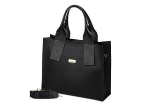 Maggio polska вместительная классическая женская сумка A4 shopper black shoulder bag MBM01 MG302 цена и информация | Женские сумки | kaup24.ee