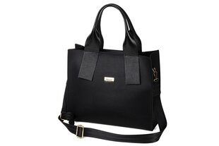 Maggio polska вместительная классическая женская сумка A4 shopper black shoulder bag MBM01 MG302 цена и информация | Женские сумки | kaup24.ee