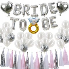 Набор украшений для девичника Bride To Be, серебро цена и информация | Праздничные декорации | kaup24.ee
