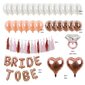 Kaunistuste komplekt tüdrukuteõhtuks, Bride To Be, Rose gold цена и информация | Peokaunistused | kaup24.ee