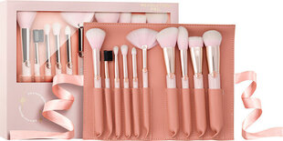 Набор кистей для макияжа Revolution PRO - Brush Set x Influencer Overnight Full Beat Brush Set &amp; Roll, 10 шт. цена и информация | Кисти для макияжа, спонжи | kaup24.ee