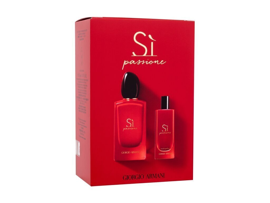 Komplekt Giorgio Armani GLadies Si Passione naistele: parfüümvesi EDP, 100 ml + parfüümvesi EDP, 15 ml цена и информация | Naiste parfüümid | kaup24.ee