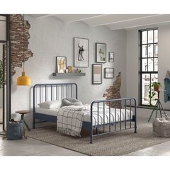 Кровать Aatrium Bronxx 140x200 см, синяя цена и информация | Кровати | kaup24.ee