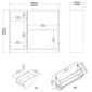 Kingakapp Aatrium Naia, 109x31,5x93 cm, must цена и информация | Jalatsikapid, jalatsiriiulid | kaup24.ee