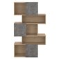 Riiul Aatrium Maze, 95x31x166 cm, pruun/hall hind ja info | Riiulid | kaup24.ee