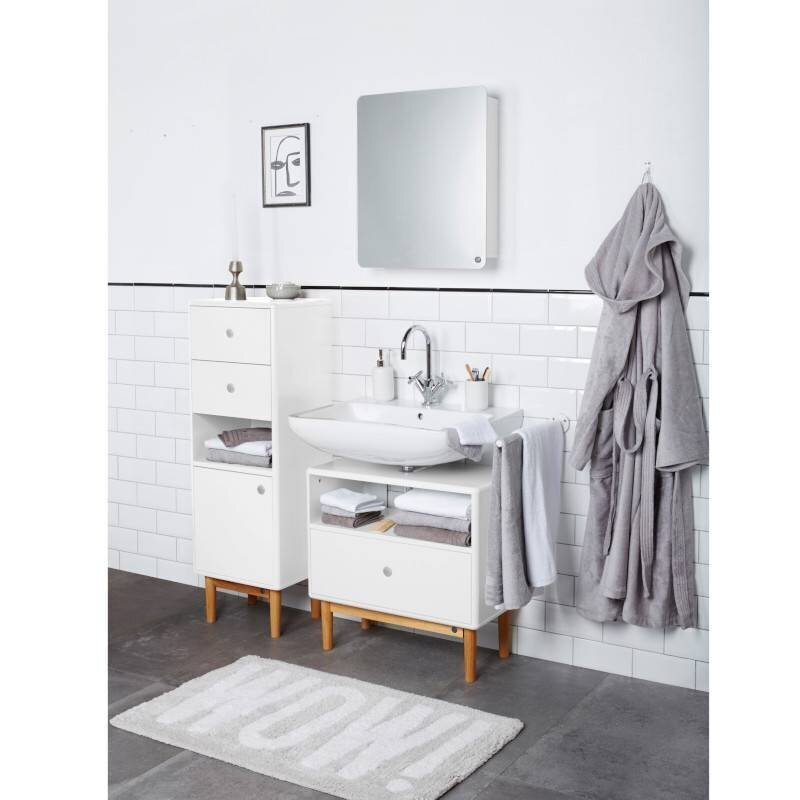 Vannitoakapp Tenzo Color Bath, 80x16x58 cm, valge hind ja info | Vannitoakapid | kaup24.ee