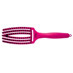 Juuksehari Olivia Garden Fingerbrush Care Iconic, Hot Pink M hind ja info | Juukseharjad, kammid, juuksuri käärid | kaup24.ee