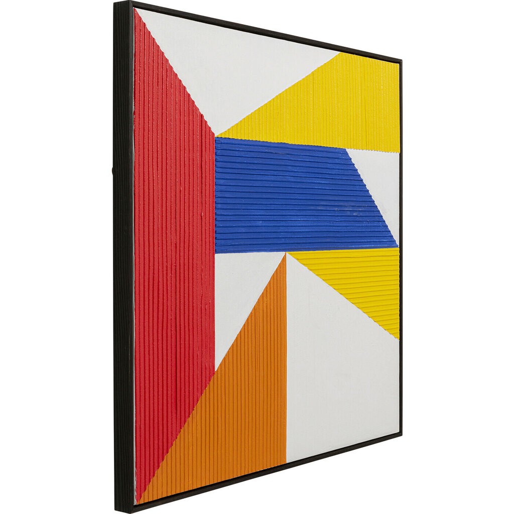 Maal Art Triangles, kollane, 100x100cm цена и информация | Seinapildid | kaup24.ee