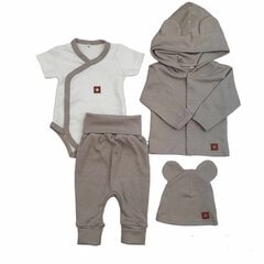 Комплект для новорожденных Zyzio&Zuzia, серый цена и информация | Комплекты одежды для новорожденных | kaup24.ee