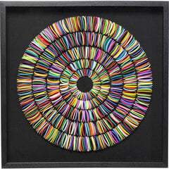 Seinakaunistus Pasta Colore Circles, 80x80cm цена и информация | Картины, живопись | kaup24.ee