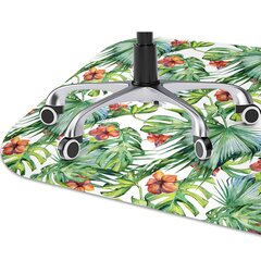 Põrandat kaitsev matt Hawaii lehed, 100x70 cm цена и информация | Офисные кресла | kaup24.ee