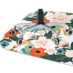 Põrandat kaitsev matt Värvilised lilled, 100x70 cm hind ja info | Kontoritoolid | kaup24.ee