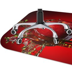 Põrandat kaitsev matt punane õun, 100x70 cm hind ja info | Kontoritoolid | kaup24.ee