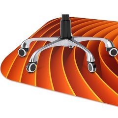 Põrandat kaitsev matt Oranžid lained, 100x70 cm hind ja info | Kontoritoolid | kaup24.ee