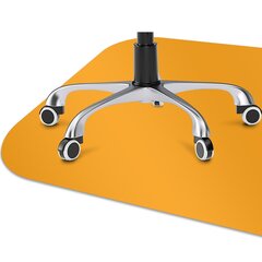 Põrandat kaitsev matt, 100x70 cm, kollane цена и информация | Офисные кресла | kaup24.ee