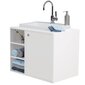 Vannitoakapp koos valamuga Tenzo Color Bath, 80x50x62 cm, valge цена и информация | Vannitoakapid | kaup24.ee