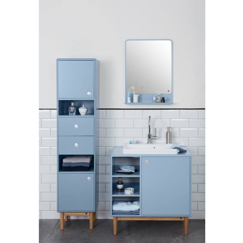 Vannitoakapp koos valamuga Tenzo Color Bath, 80x50x62 cm, sinine hind ja info | Vannitoakapid | kaup24.ee