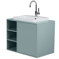 Шкафчик для ванной комнаты с раковиной Tenzo Color Bath, 80х50х62 см, зеленый цвет цена и информация | Шкафчики для ванной | kaup24.ee