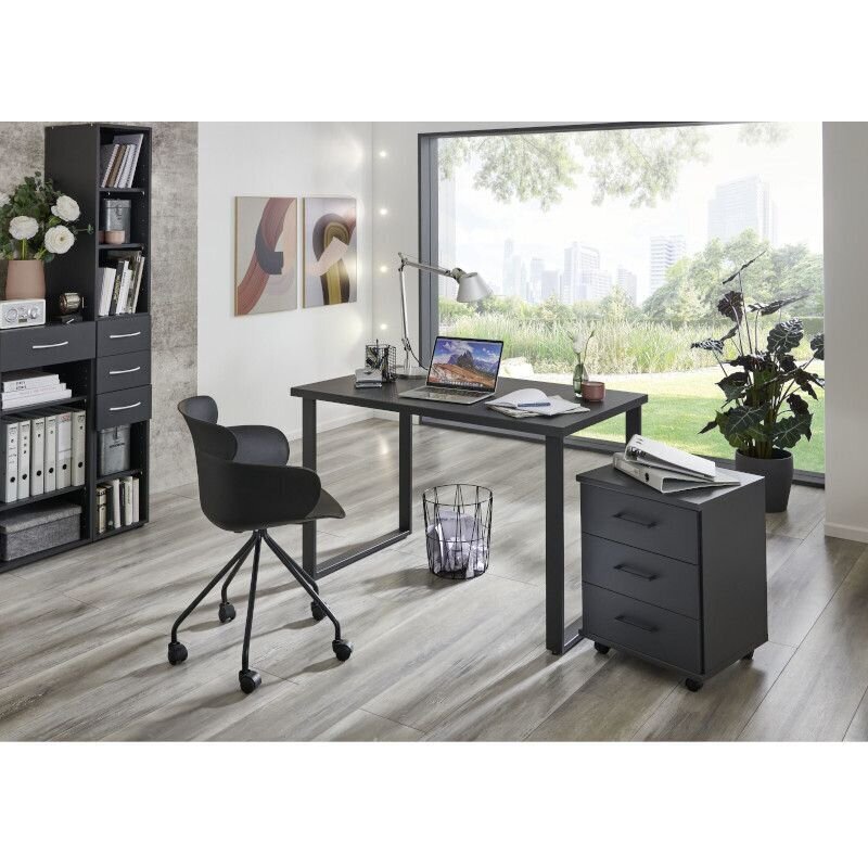 Kirjutuslaud Aatrium Home Desk, 160x70x75, must цена и информация | Arvutilauad, kirjutuslauad | kaup24.ee