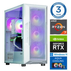 INTOP AQUA Ryzen 7 7700X 32GB DDR5 500SSD M.2 NVME+2TB RTX3060 12GB WIN11 hind ja info | Lauaarvutid | kaup24.ee