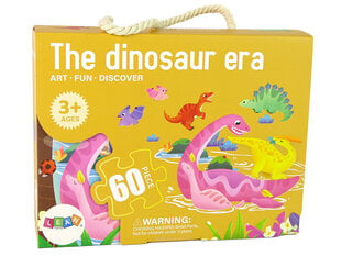 Детский пазл 60 деталей, эпоха динозавров цена и информация | Пазлы | kaup24.ee