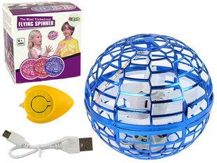 Lendav pall valgusefektidega 10 cm, sinine цена и информация | Развивающие игрушки | kaup24.ee