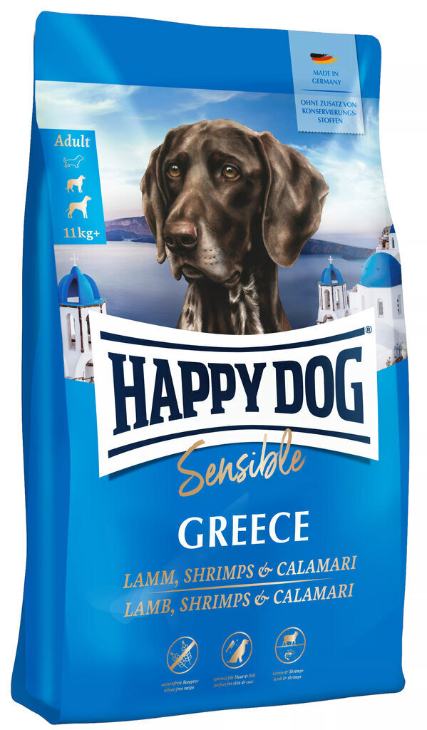 Happy Dog Sensible Greece lambaliha, krevetid ja kalmaar, 2,8kg hind ja info | Kuivtoit koertele | kaup24.ee