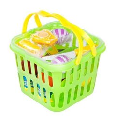 набор посуды в корзине, зеленый цена и информация | Игрушки для девочек | kaup24.ee