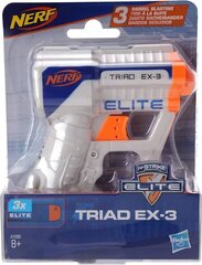 Mängupüstol Nerf Elite Triad EX-3 Blaster цена и информация | Игрушки для мальчиков | kaup24.ee