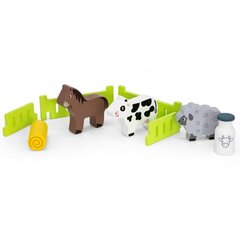деревянный трактор - viga toys цена и информация | Игрушки для малышей | kaup24.ee
