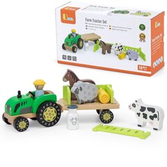 Puittraktor koos lisadega Viga Toys цена и информация | Игрушки для малышей | kaup24.ee